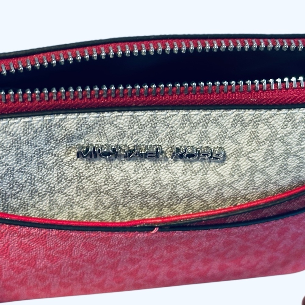 Michael Kors Jet Set Travel Medium Color-Block Signature Logo Dome Crossbody - Picture 7 of 10